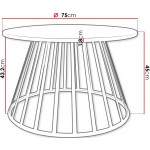 Τραπεζάκι σαλονιού Mokod-Xruso - Leuko