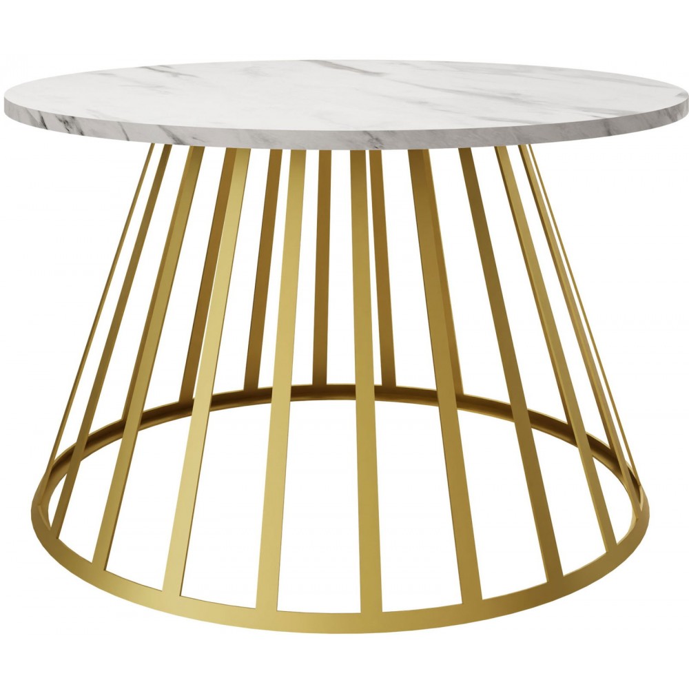Τραπεζάκι σαλονιού Mokod-Leuko Marmaro