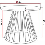 Τραπεζάκι σαλονιού Mokod-Xruso - Leuko