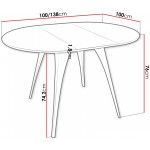 Επεκτεινόμενο τραπέζι Carmina 138x100x76