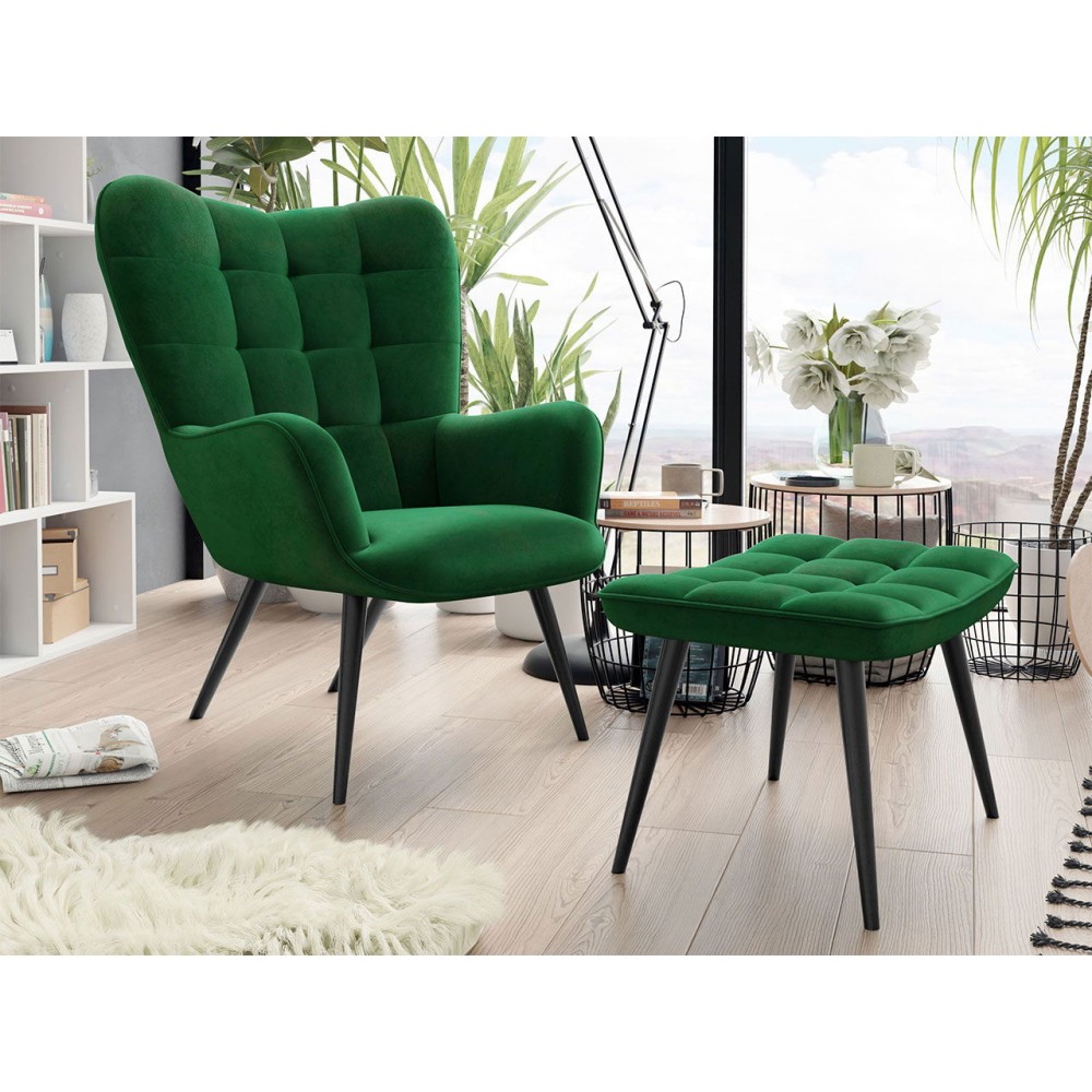 Σετ πολυθρόνας Gunar-Prasino