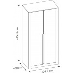 Ντουλάπα Brillo δίφυλλη