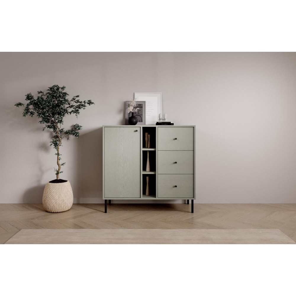 Μπουφές Code 1D-3P-Prasino 100x40.8x95