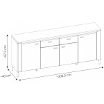 Μπουφές Eclat plus-Leuko