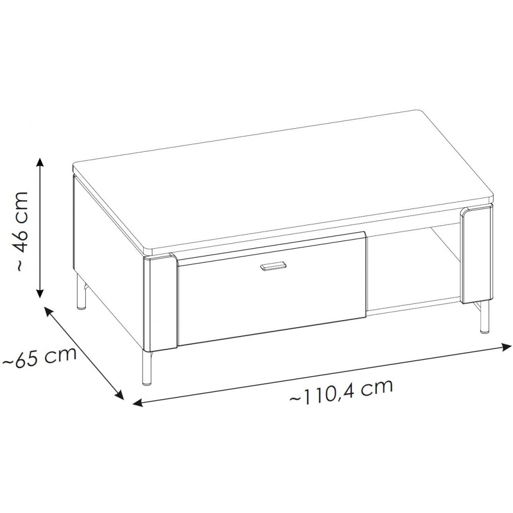 Τραπεζάκι σαλονιού Eclat-Leuko