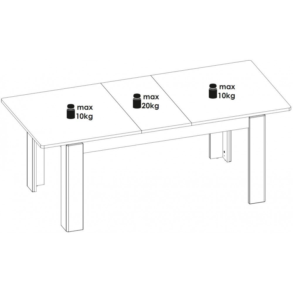 Επεκτεινόμενο Τραπέζι Eclat-Leuko