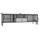 Έπιπλο τηλεόρασης Code2D1S-Prasino 180x40.8x50