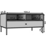 Τραπεζάκι σαλονιού code 100x65x50