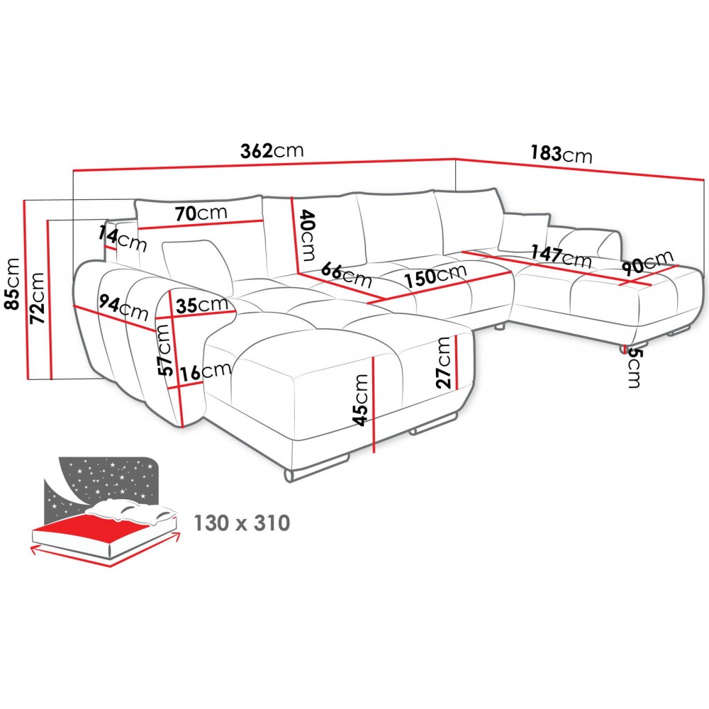 Γωνιακός καναπές Logo U-Portokali