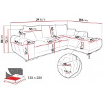 Γωνιακός καναπές Logo L-Portokali