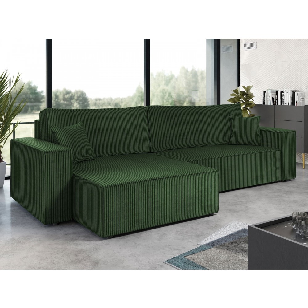 Γωνιακός καναπές Karl Maxi-Prasino