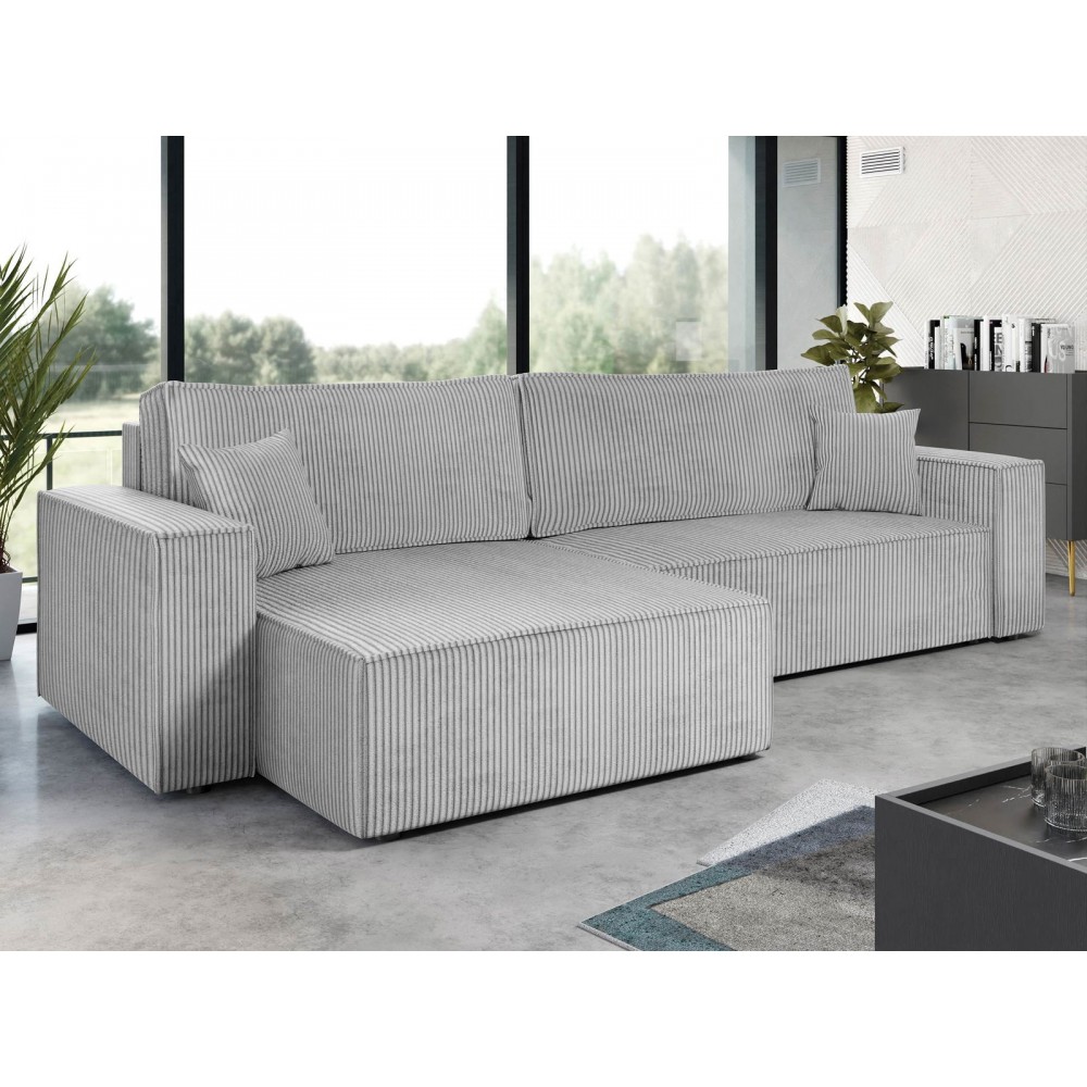 Γωνιακός καναπές Karl Maxi-Gkri Anoixto