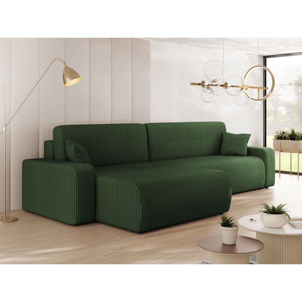 Γωνιακός καναπές Piano-Prasino