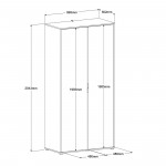 Ντουλάπα Randers δίφυλλη