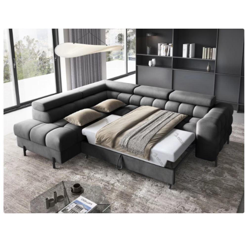 Γωνιακός καναπές Ferucce-Anthraki-Αριστερή