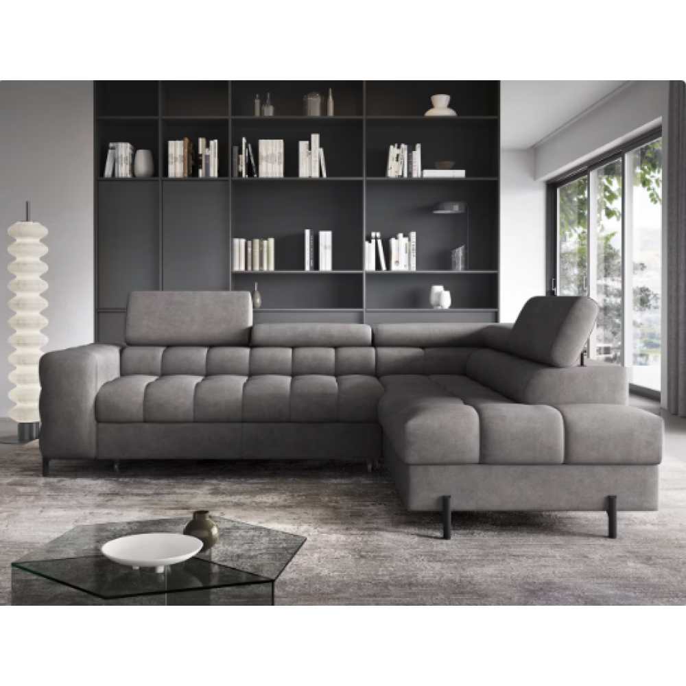 Γωνιακός καναπές Ferucce-Gkri Skouro-Δεξιά