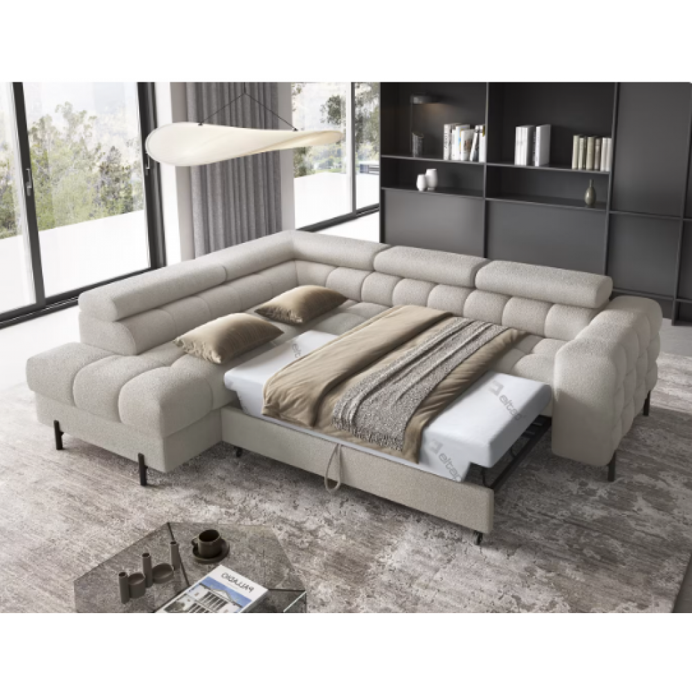 Γωνιακός καναπές Ferucce-Gkri Anoixto-Αριστερή