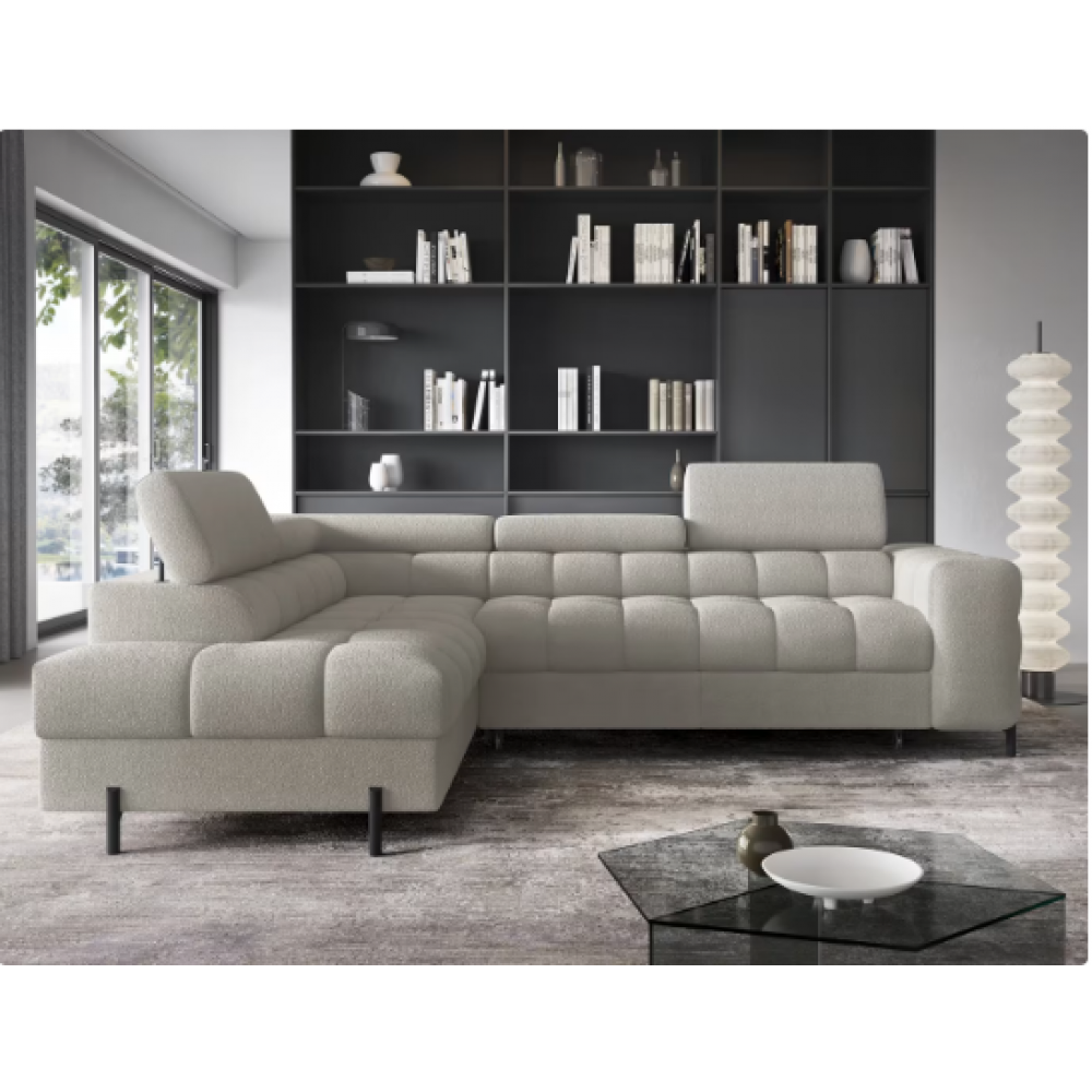 Γωνιακός καναπές Ferucce-Gkri Anoixto-Αριστερή