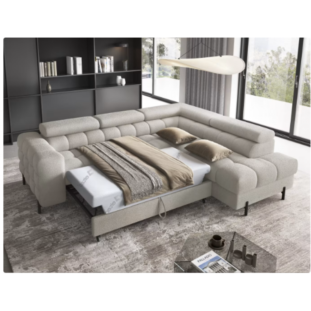 Γωνιακός καναπές Ferucce-Gkri Anoixto-Δεξιά