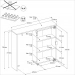 Συρόμενο ντουλάπι κεφαλαριού Randers