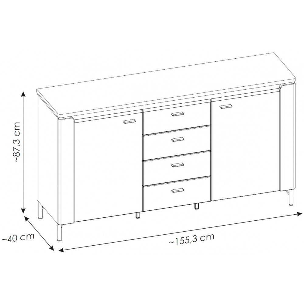 Μπουφές Eclat long-Mauro