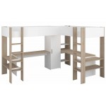 Πολυλειτουργική γωνιακή κουκέτα Alex