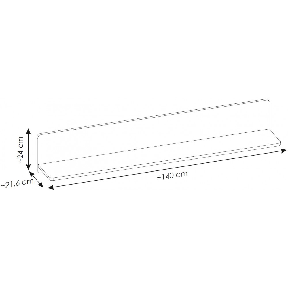 Ράφι Eclat 140x21.6x24