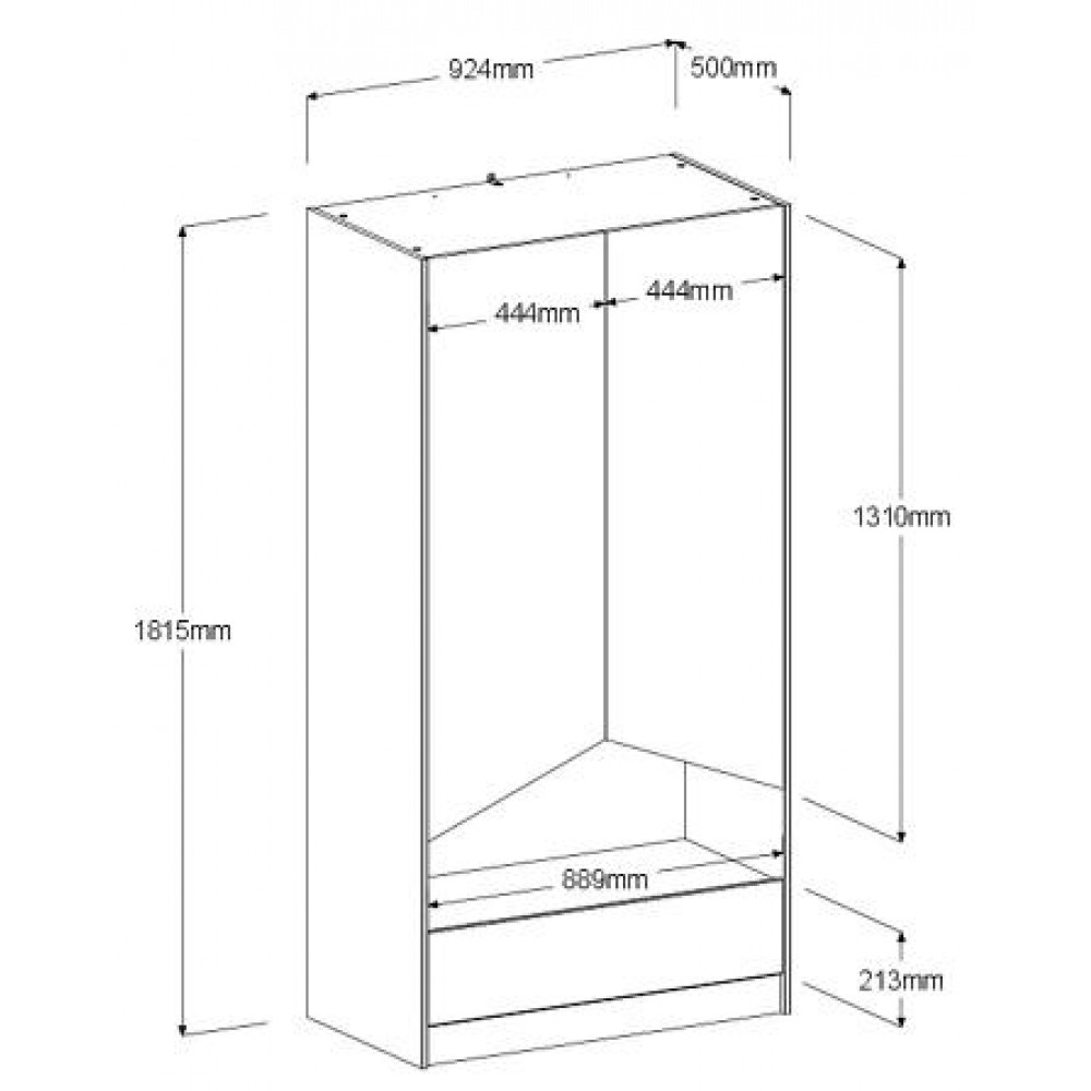 Ντουλάπα Shield δίφυλλη-Prasino