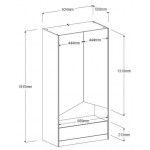 Ντουλάπα Shield δίφυλλη-Prasino