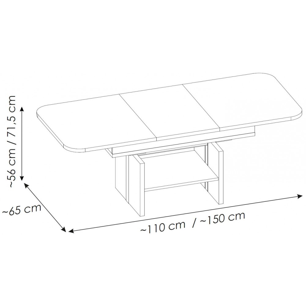 Τραπεζάκι σαλονιού Cordell II-Drus anoixto