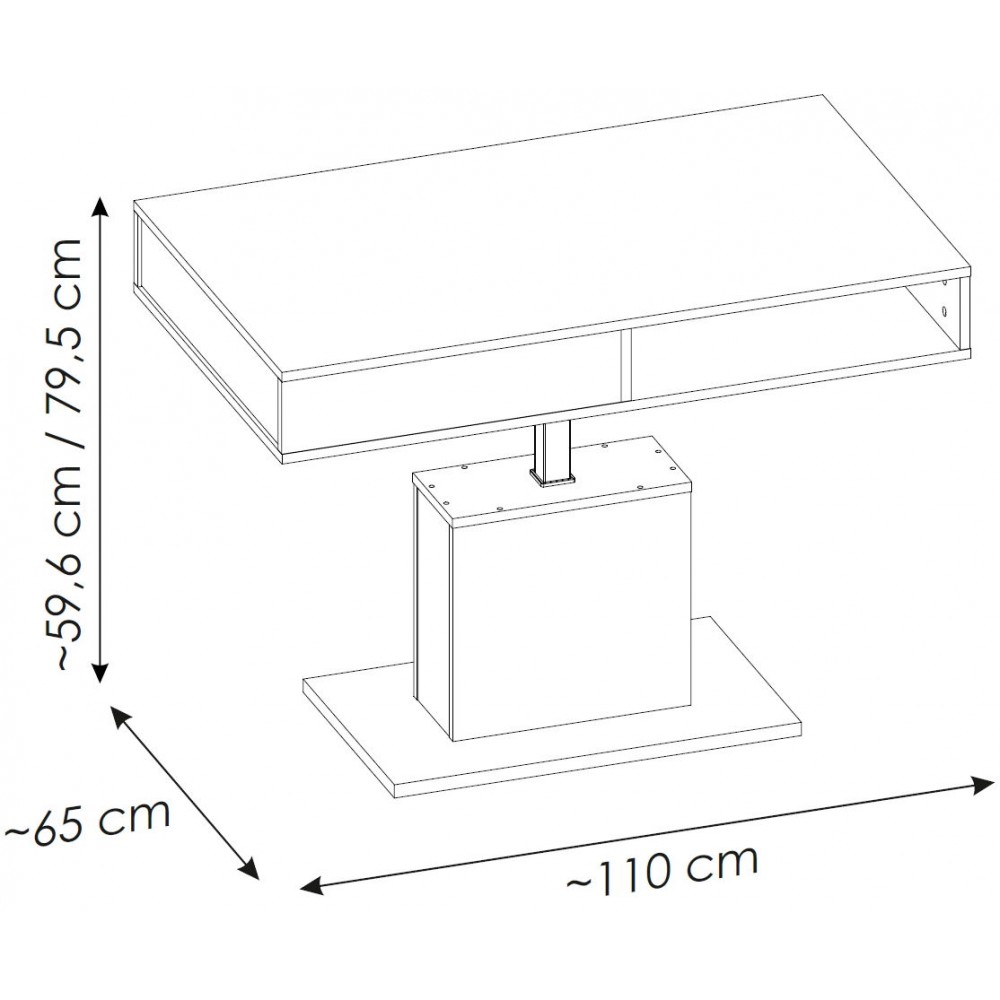 Τραπεζάκι σαλονιού Cordell III-Drus anoixto