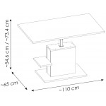 Τραπεζάκι σαλονιού Cordell IV-Leuko