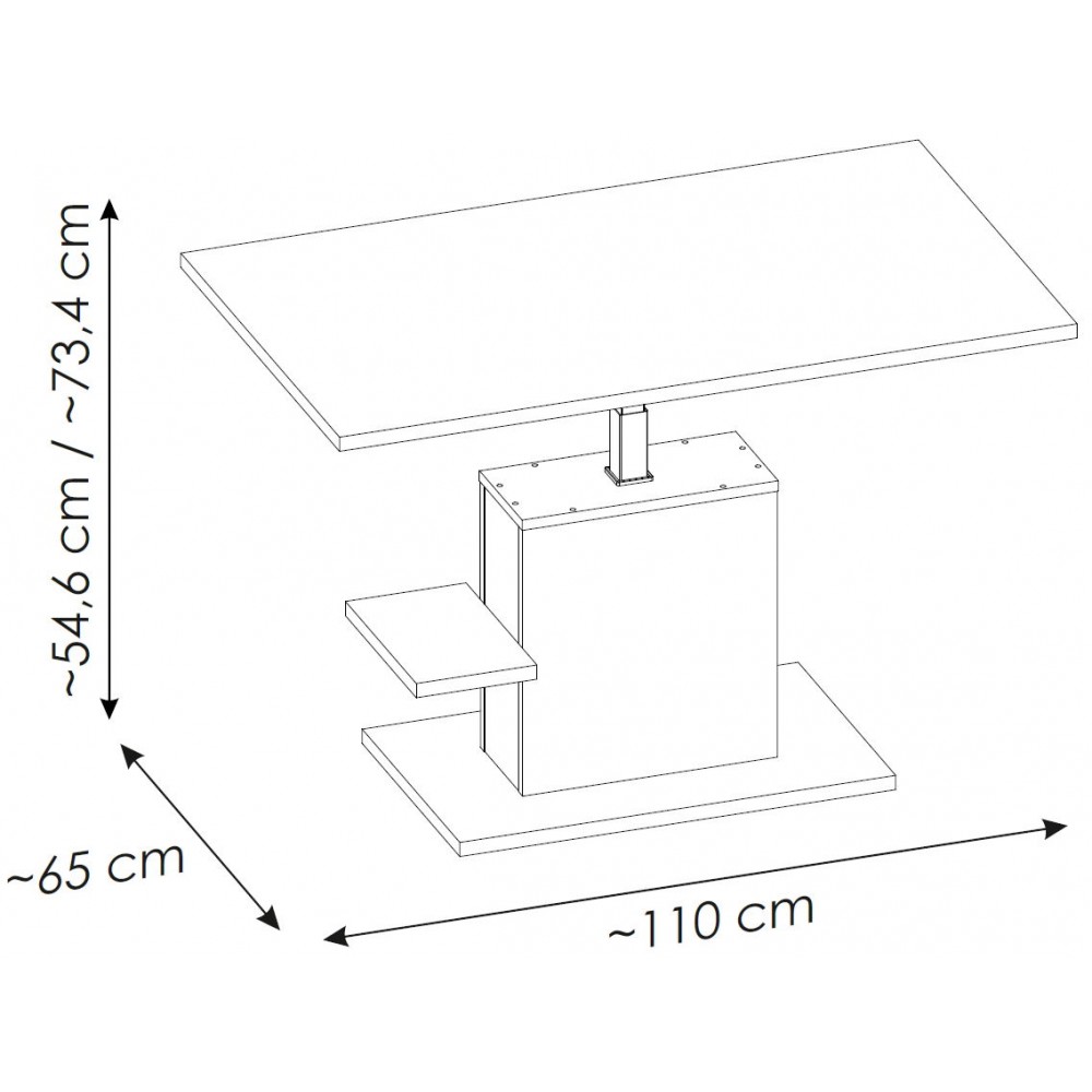 Τραπεζάκι σαλονιού Cordell IV-Drus anoixto