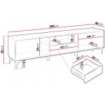 Έπιπλο τηλεόρασης Aurora II-Leuko Gualistero