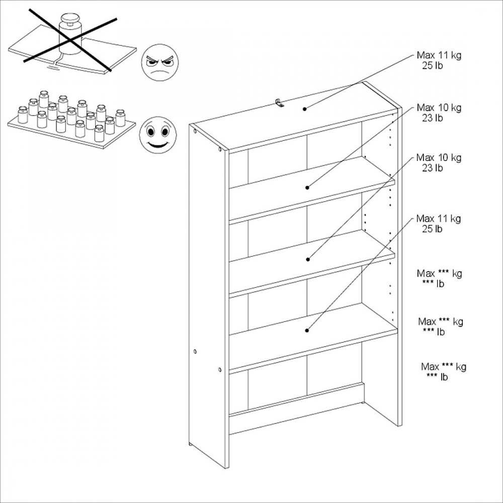 Κρεμαστή ραφιέρα Soria