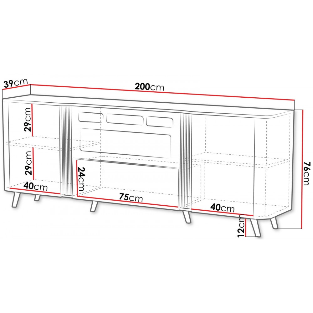 Μπουφές Volare II-Cashmere