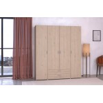 Ντουλάπα Dorm τετράφυλλη-Fusiko-Χωρίς πατάρι