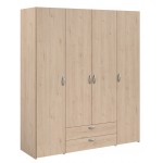 Ντουλάπα Dorm τετράφυλλη-Fusiko-Χωρίς πατάρι