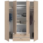 Ντουλάπα Dorm τετράφυλλη-Fusiko-Χωρίς πατάρι