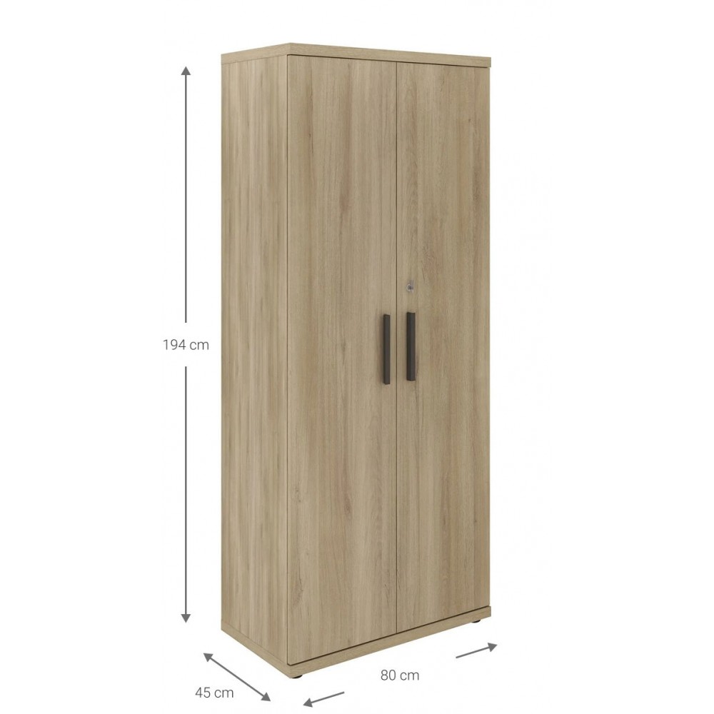 Ντουλάπα γραφείου Marbrand ψηλή-Fusiko-Mavro