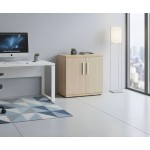 Ντουλάπα γραφείου Marbrand χαμηλή-Sonoma-Leuko