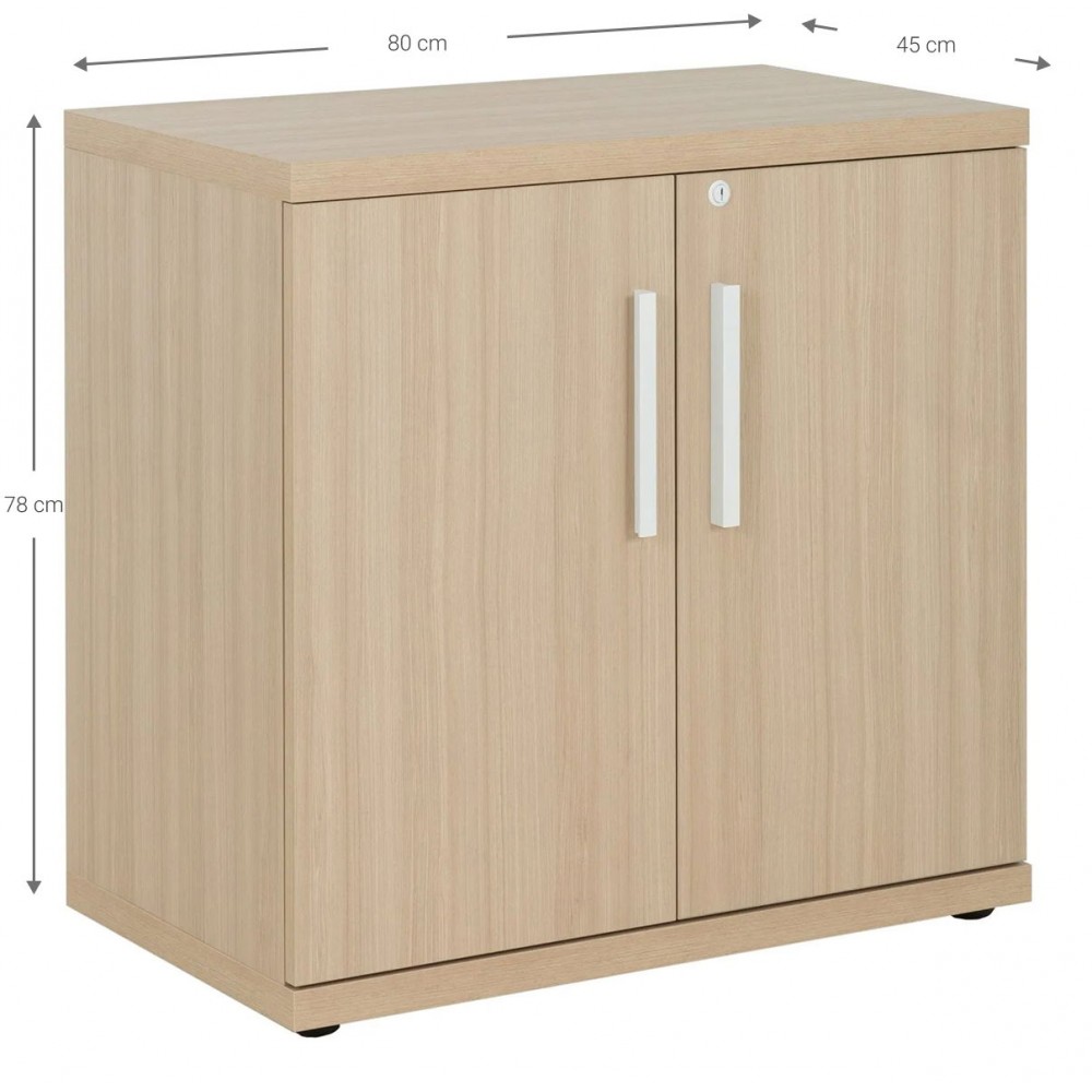 Ντουλάπα γραφείου Marbrand χαμηλή-Sonoma-Leuko