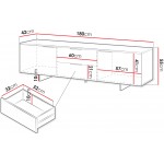 Έπιπλο τηλεόρασης Alma plus