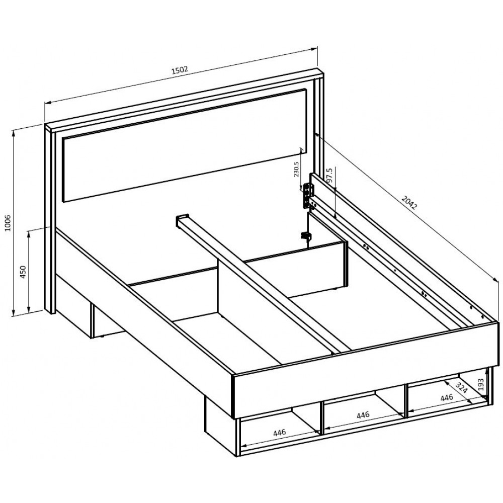 Κρεβάτι Shizen-140 x 200