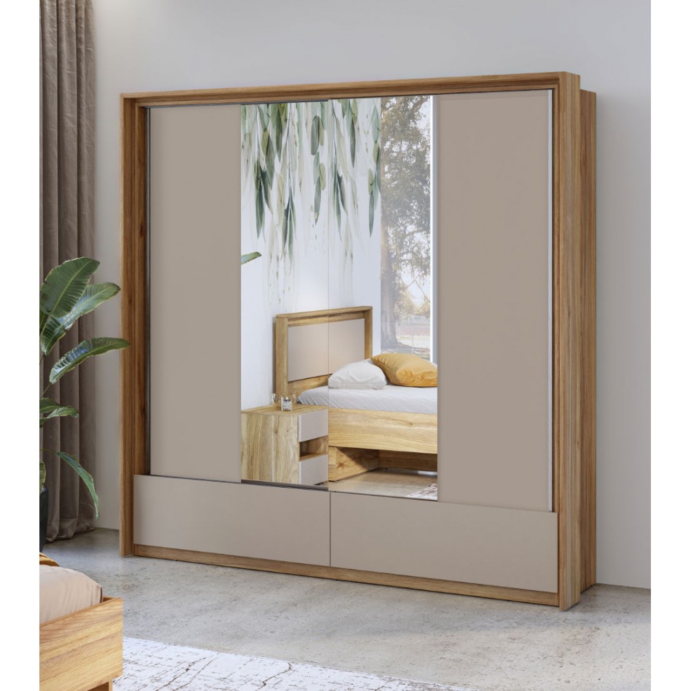 Ντουλάπα Shizen συρόμενη-Μήκος: 200 εκ.