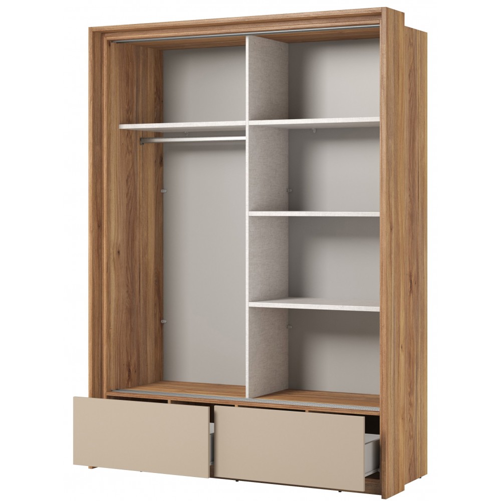 Ντουλάπα Shizen συρόμενη 160x63x219