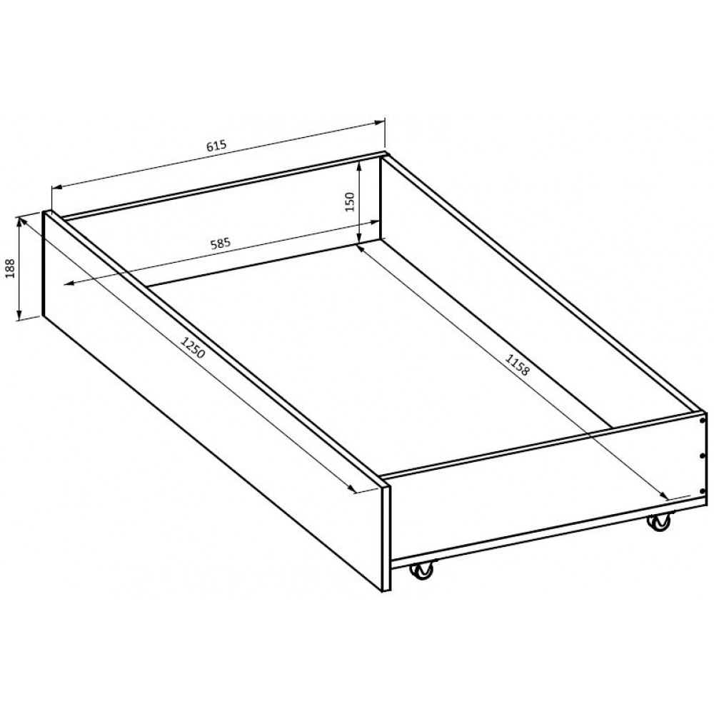 Συρτάρια για κρεβάτι Shizen