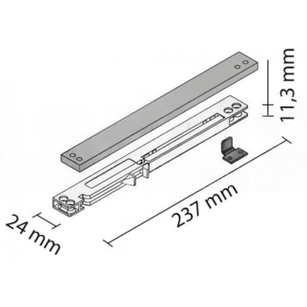 Σύστημα Soft Close για ντουλάπα Shizen συρόμενη