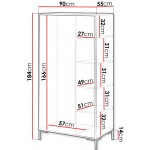 Ντουλάπα Merci Δίφυλλη