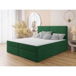 Επενδυμένο κρεβάτι Claire με στρώμα και ανώστρωμα-Prasino-140 x 200
